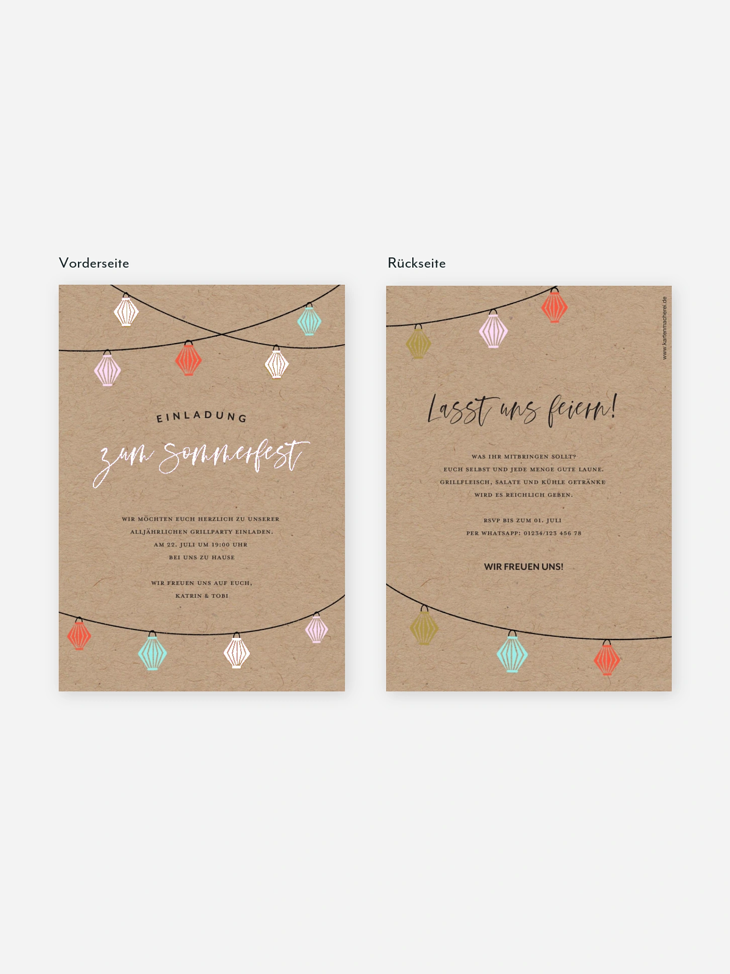 Partyeinladung Fairy Lights