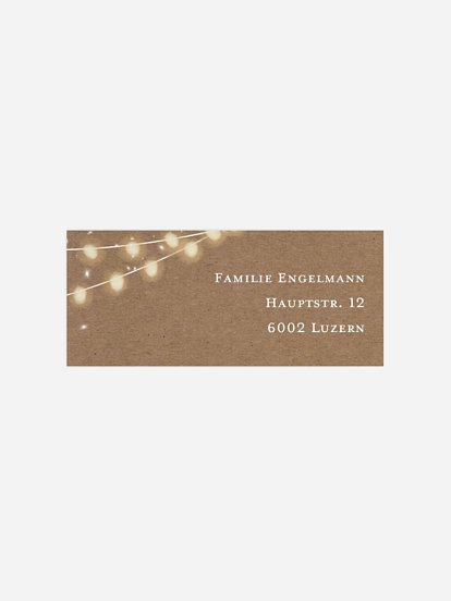 Absenderaufkleber Party Partynacht