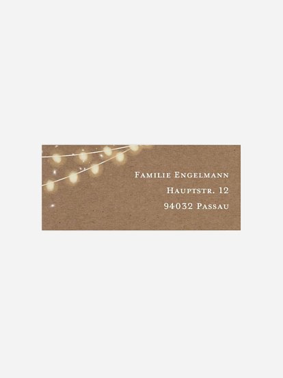 Absenderaufkleber Party Partynacht