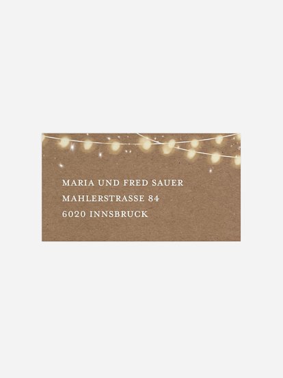 Empfängeraufkleber Party Partynacht