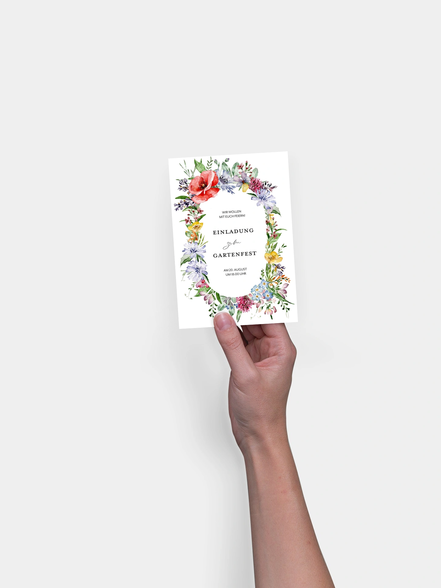 Partyeinladung Flower Party