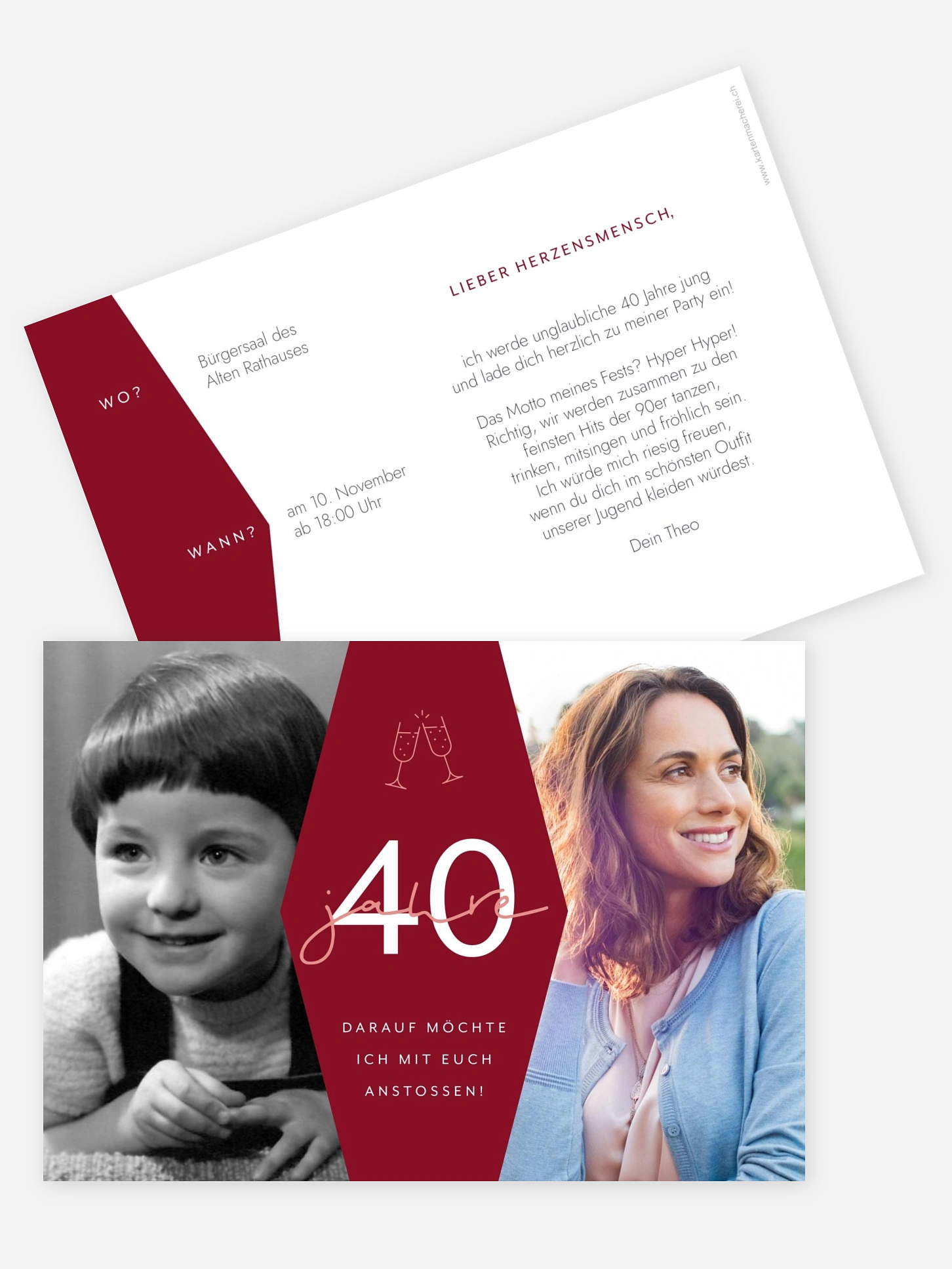 Einladung 40. Geburtstag Best Age