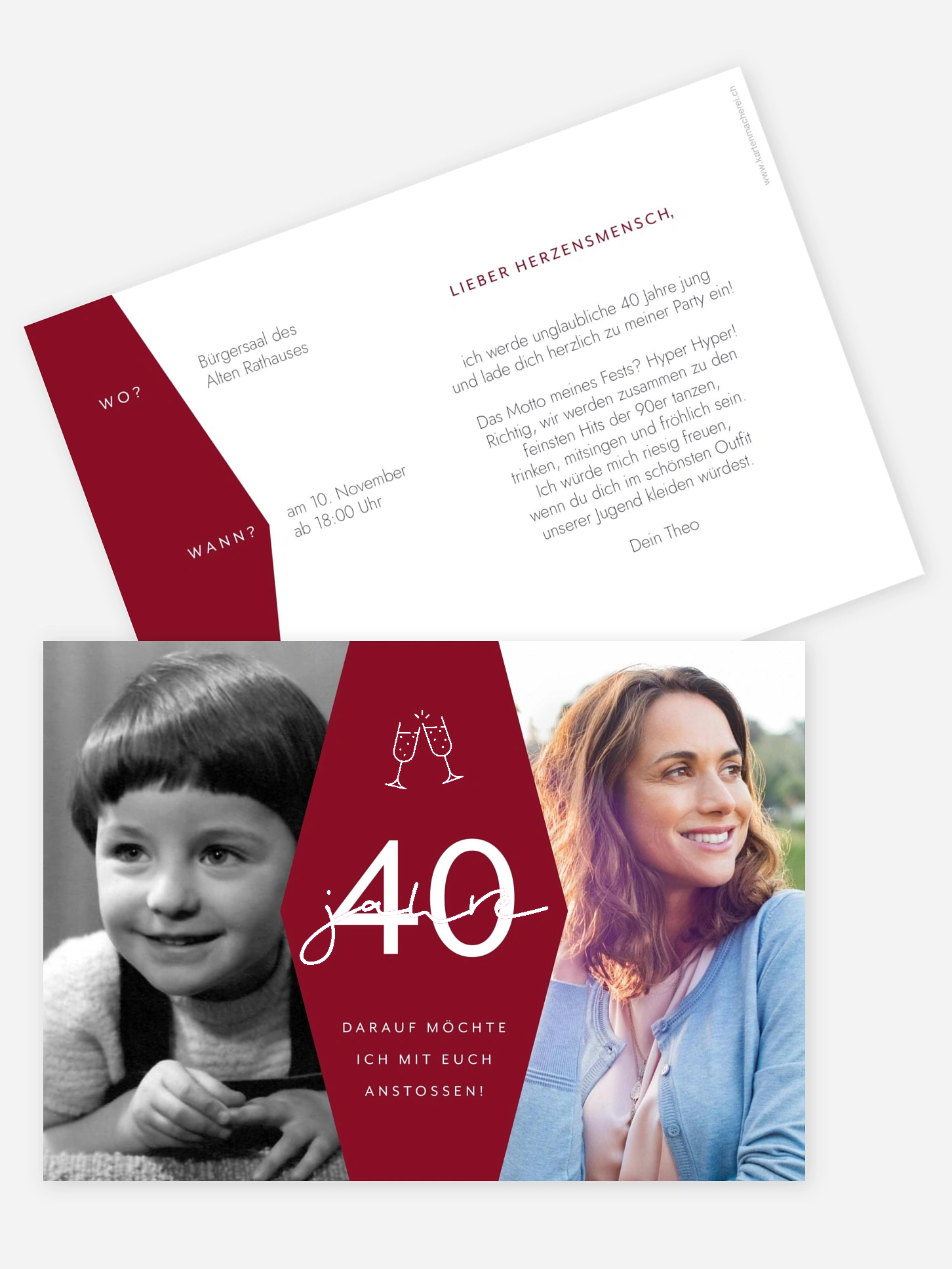 Einladung 40. Geburtstag Best Age