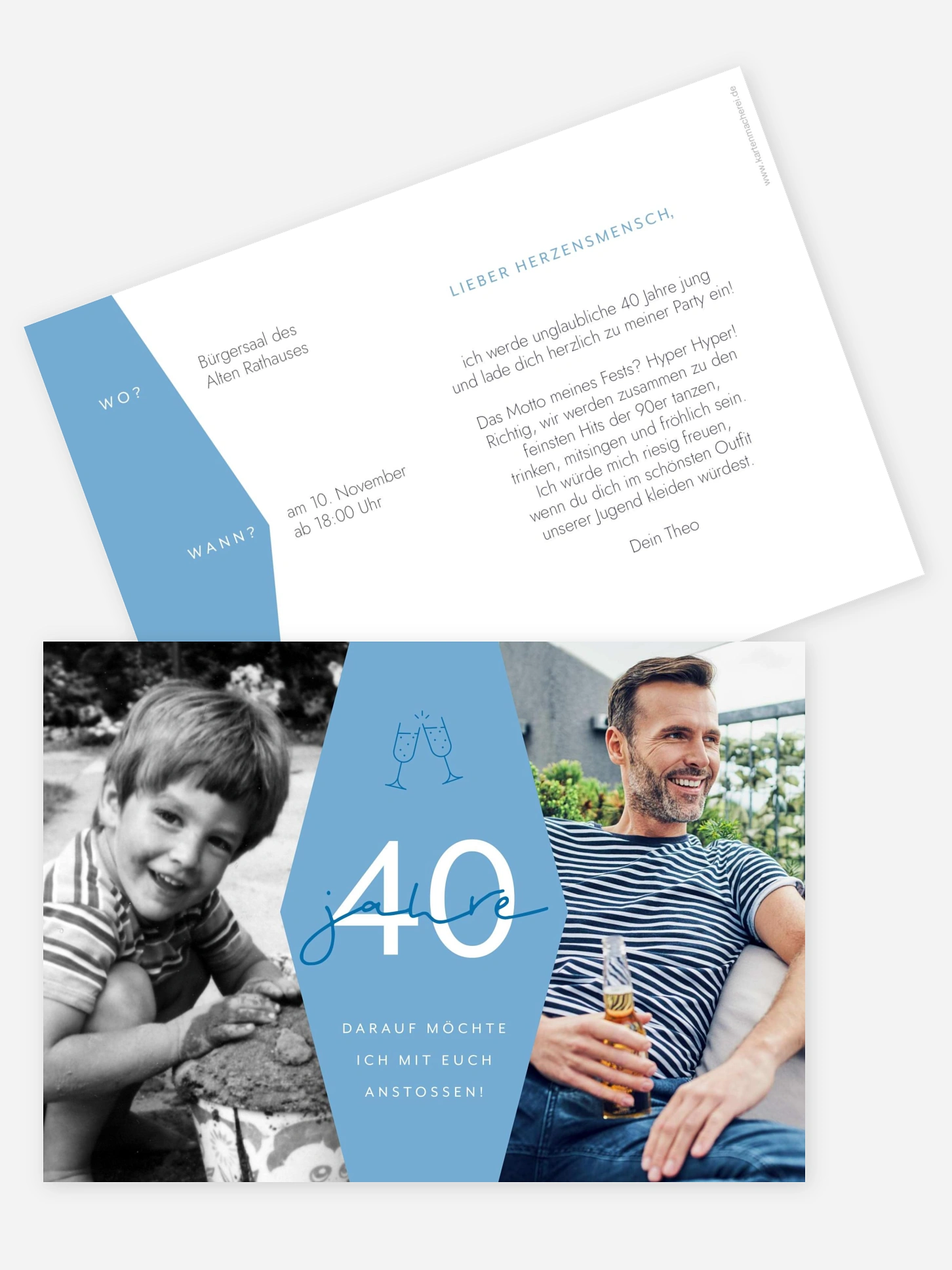 Einladung 40. Geburtstag Best Age