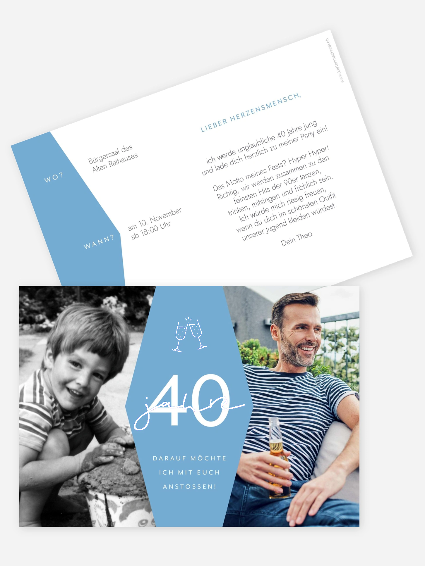 Einladung 40. Geburtstag Best Age