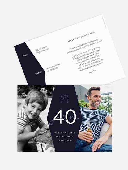 Einladung 40. Geburtstag Best Age