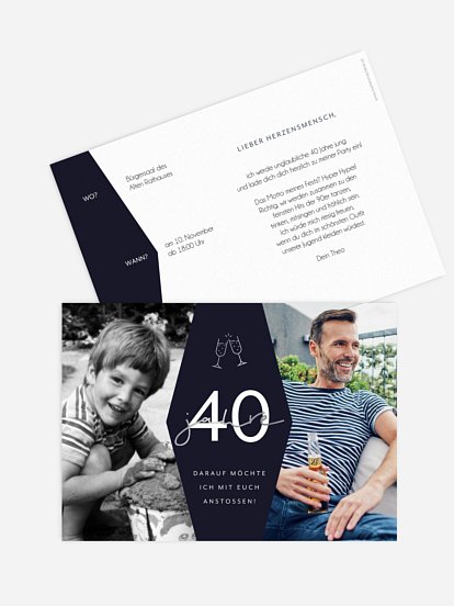 Einladung 40. Geburtstag Best Age