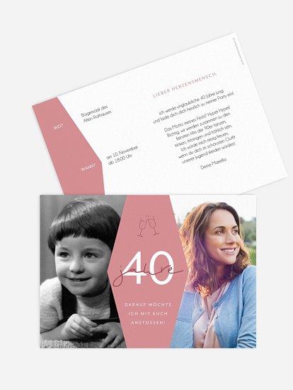 Einladung 40. Geburtstag Best Age