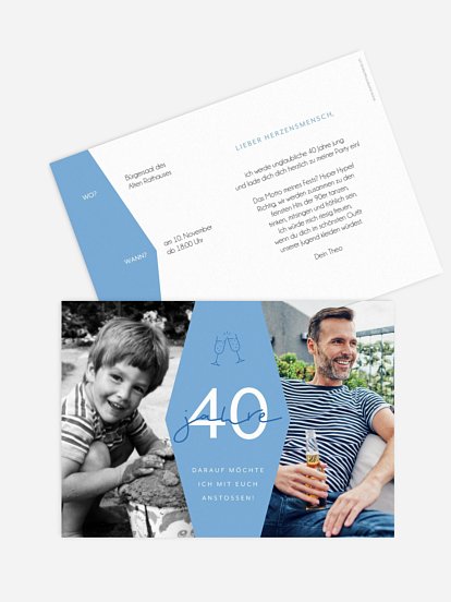 Einladung 40. Geburtstag Best Age