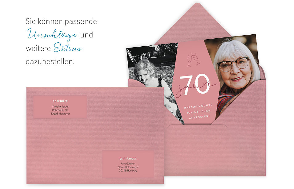 Einladung 70. Geburtstag Best Age