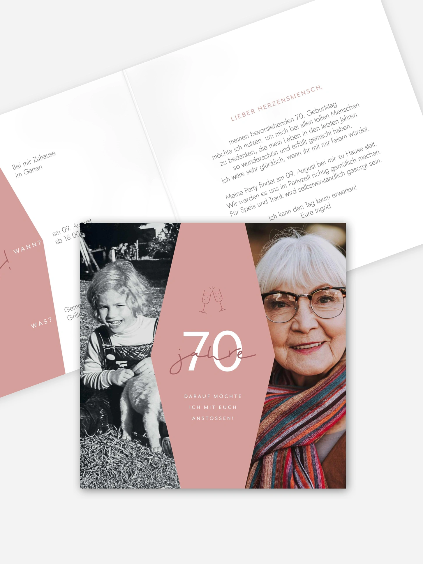 Einladung 70. Geburtstag Best Age