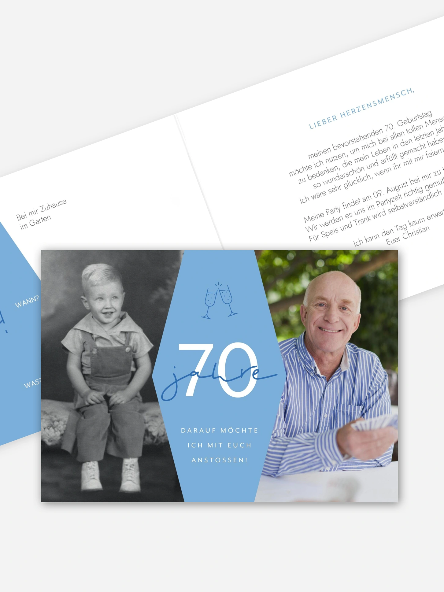 Einladung 70. Geburtstag Best Age