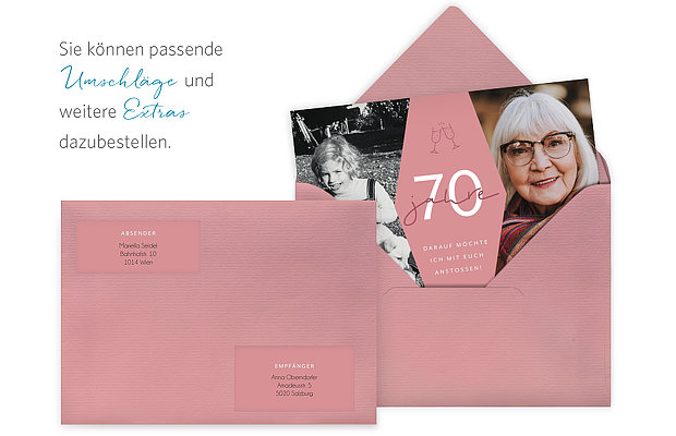 Einladung 70. Geburtstag Best Age
