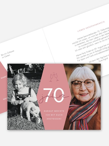 Einladung 70. Geburtstag Best Age