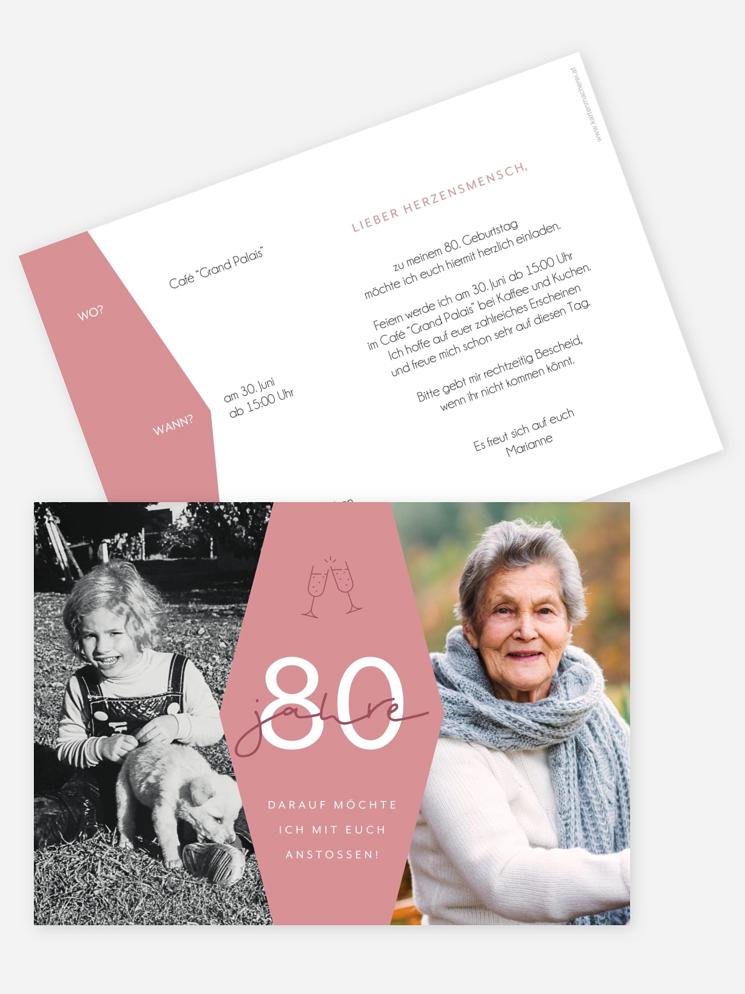 Einladung 80. Geburtstag Best Age