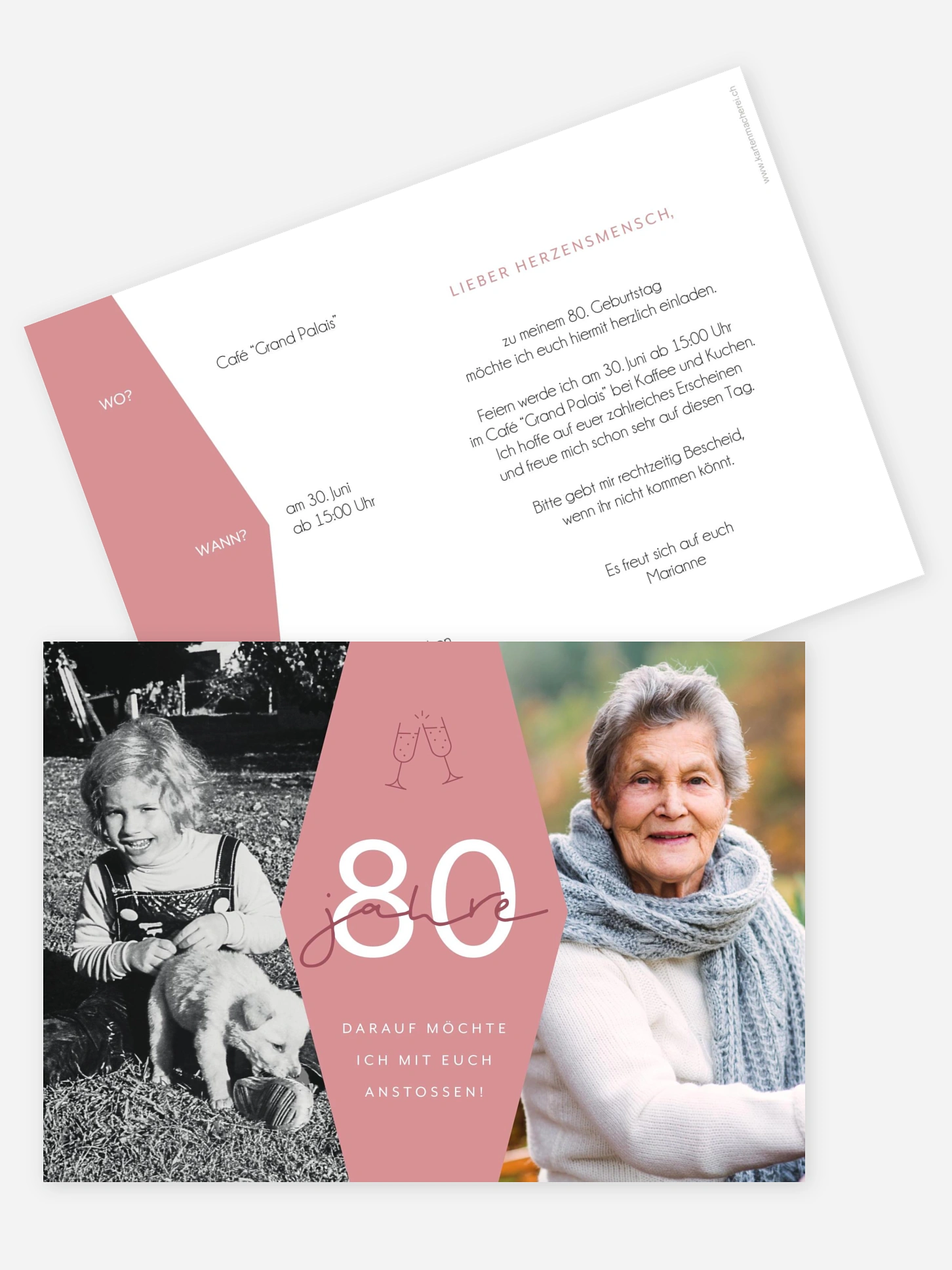 Einladung 80. Geburtstag Best Age