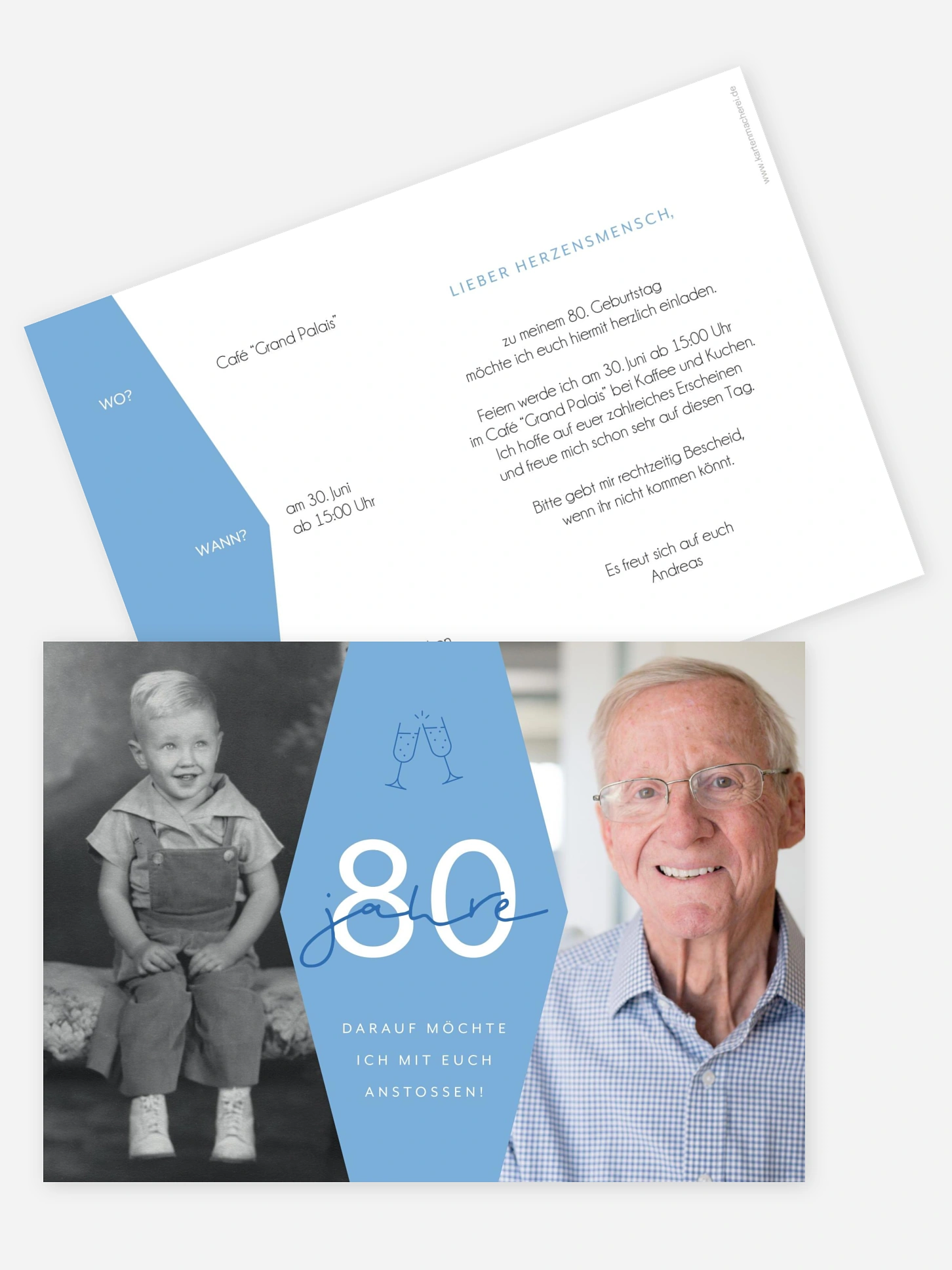 Einladung 80. Geburtstag Best Age