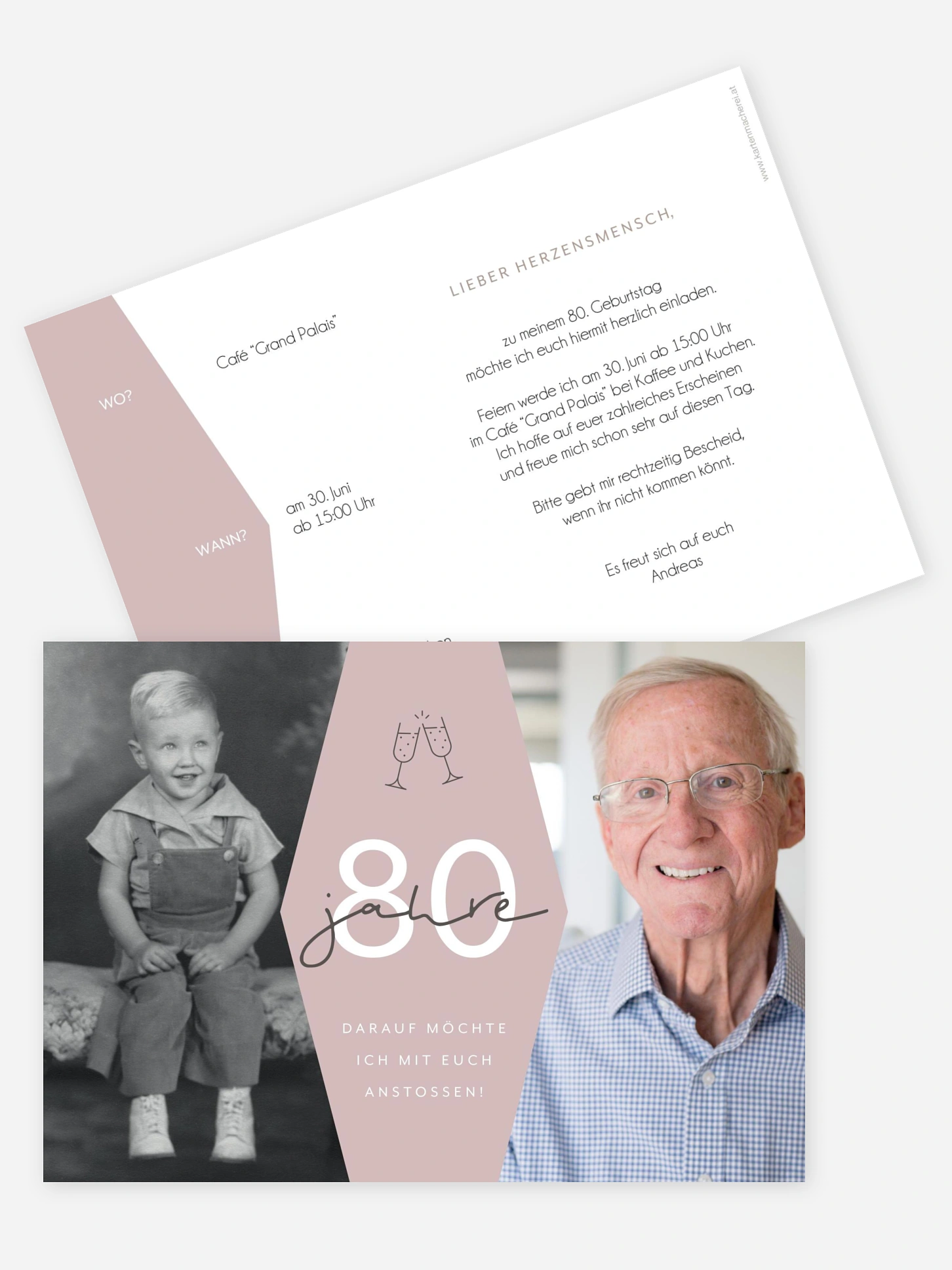 Einladung 80. Geburtstag Best Age