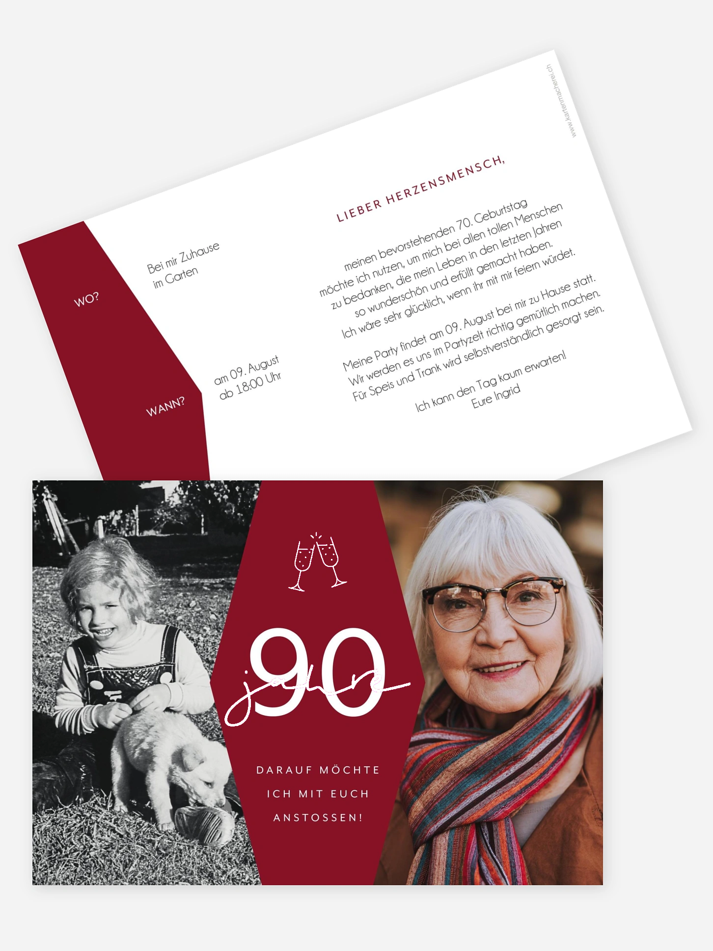 Einladung 90. Geburtstag Best Age