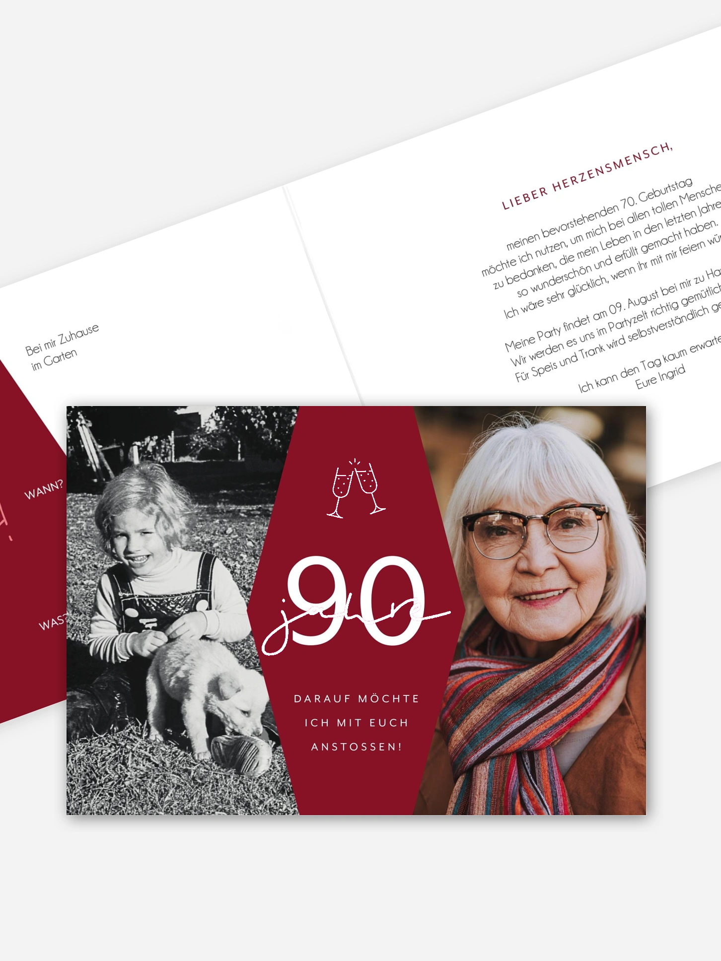 Einladung 90. Geburtstag Best Age