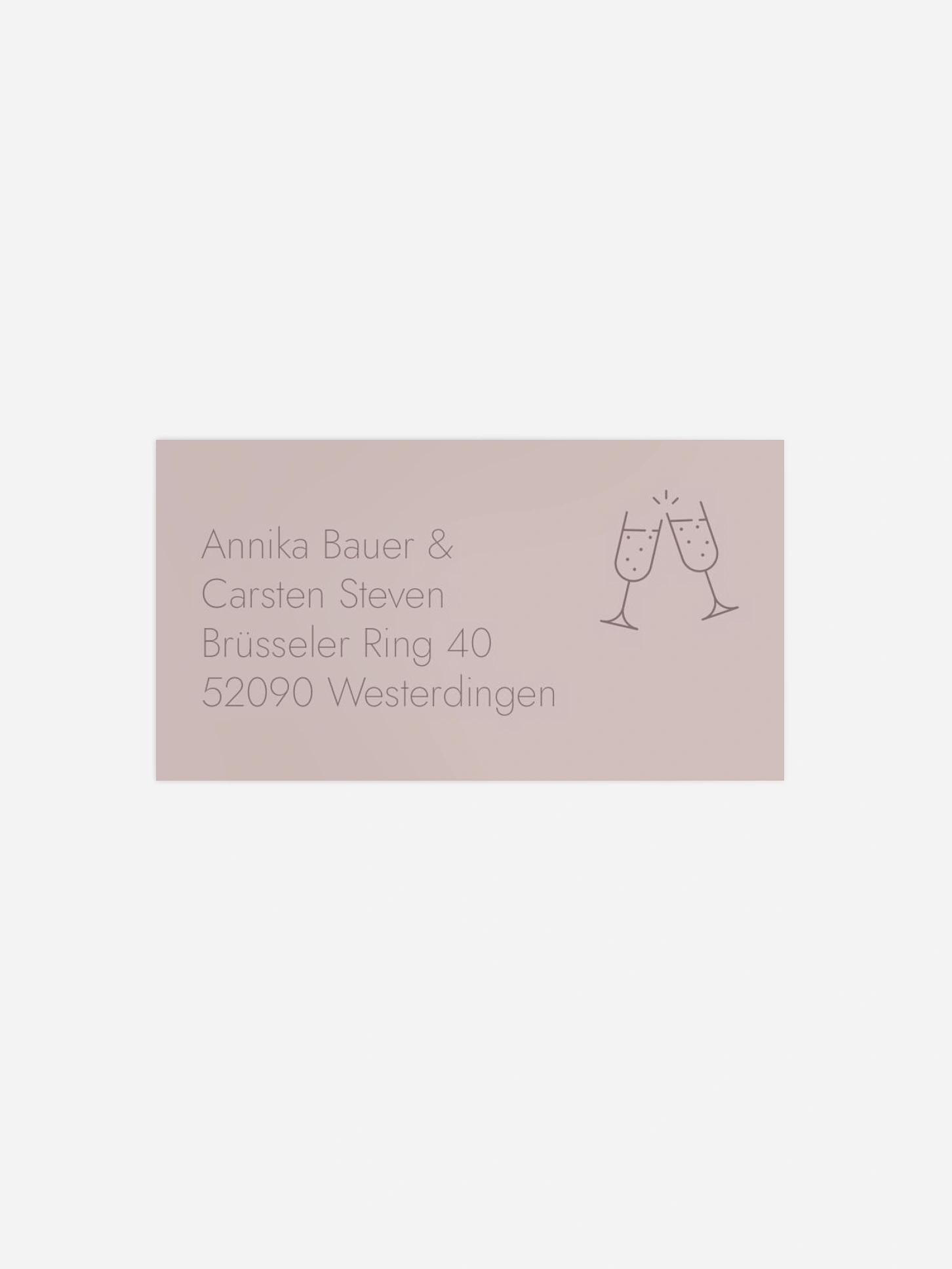 Empfängeraufkleber Silberhochzeit Best Age