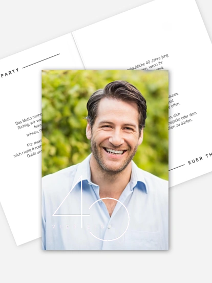 Einladung 40. Geburtstag Special Day