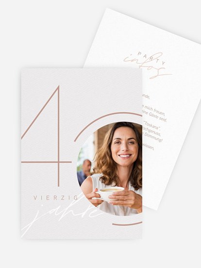 Einladung 40. Geburtstag Brilliant Birthday