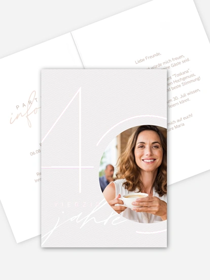 Einladung 40. Geburtstag Brilliant Birthday