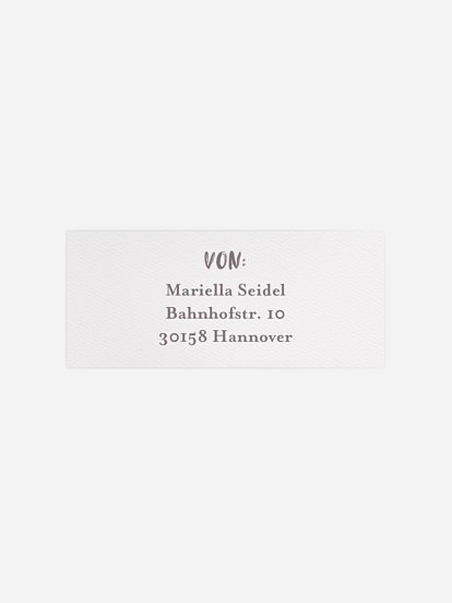 Absenderaufkleber Geburtstag Wilde Feier