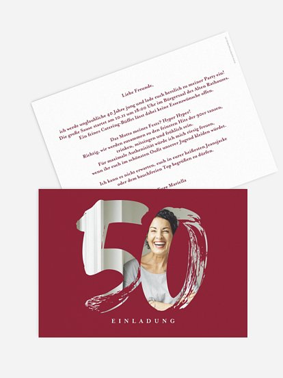 Einladung 50. Geburtstag Wilde Feier
