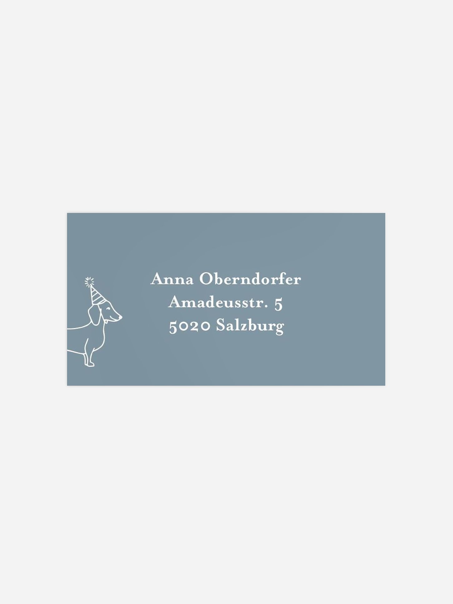 Empfängeraufkleber Geburtstag Ein Runder