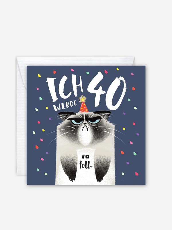 Einladung 40. Geburtstag Not Amused