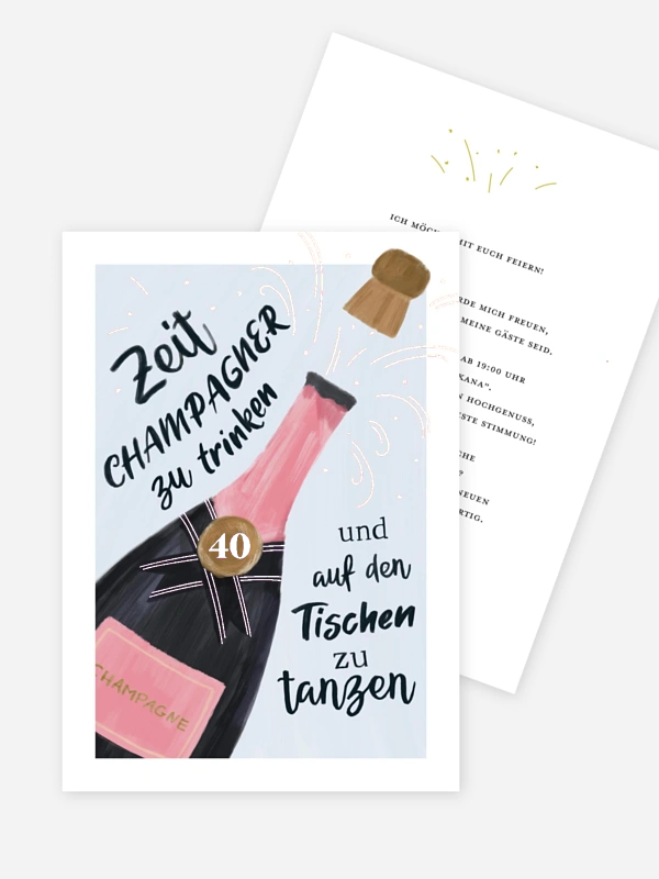 Champagner Feier