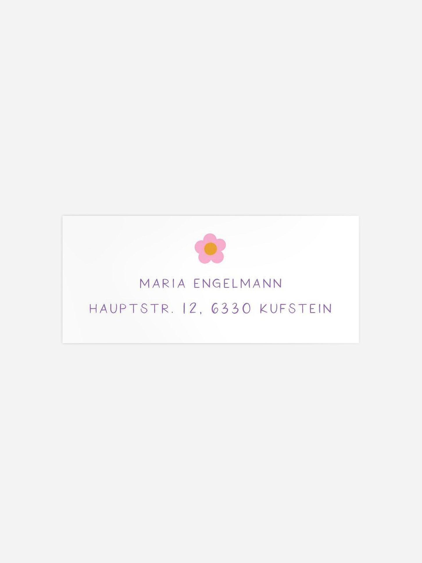 Absenderaufkleber Geburtstag Hippie Love