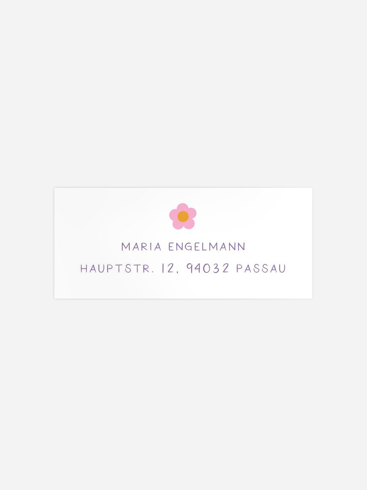 Absenderaufkleber Geburtstag Hippie Love