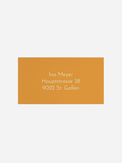 Empfängeraufkleber Geburtstag Cut Out