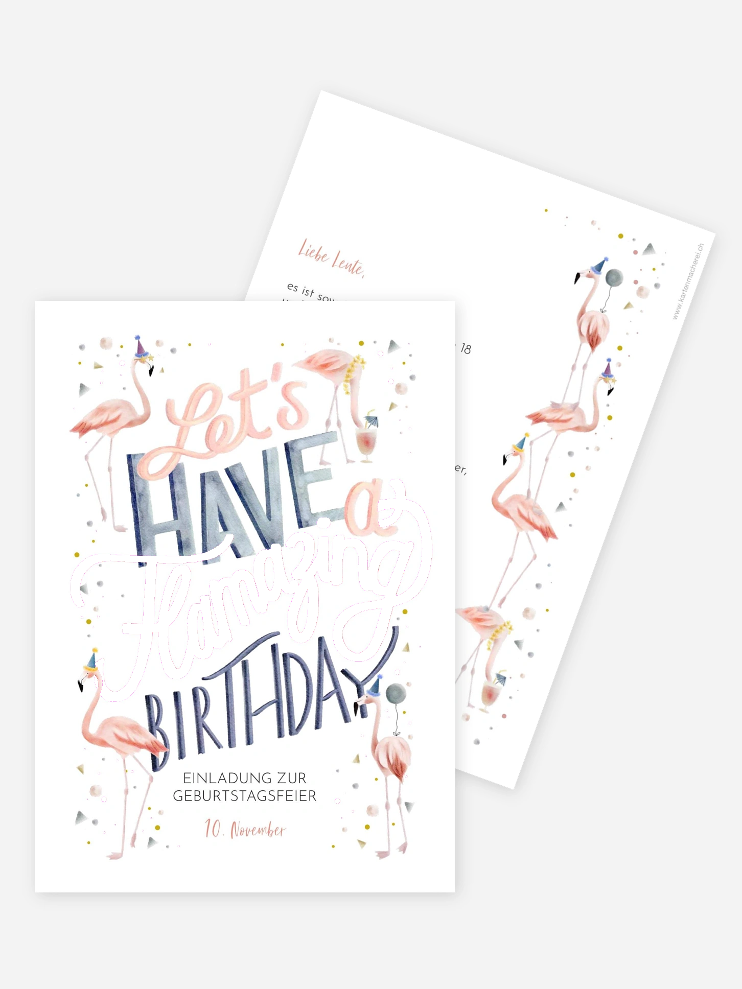 Einladung 18. Geburtstag Flamazing Party