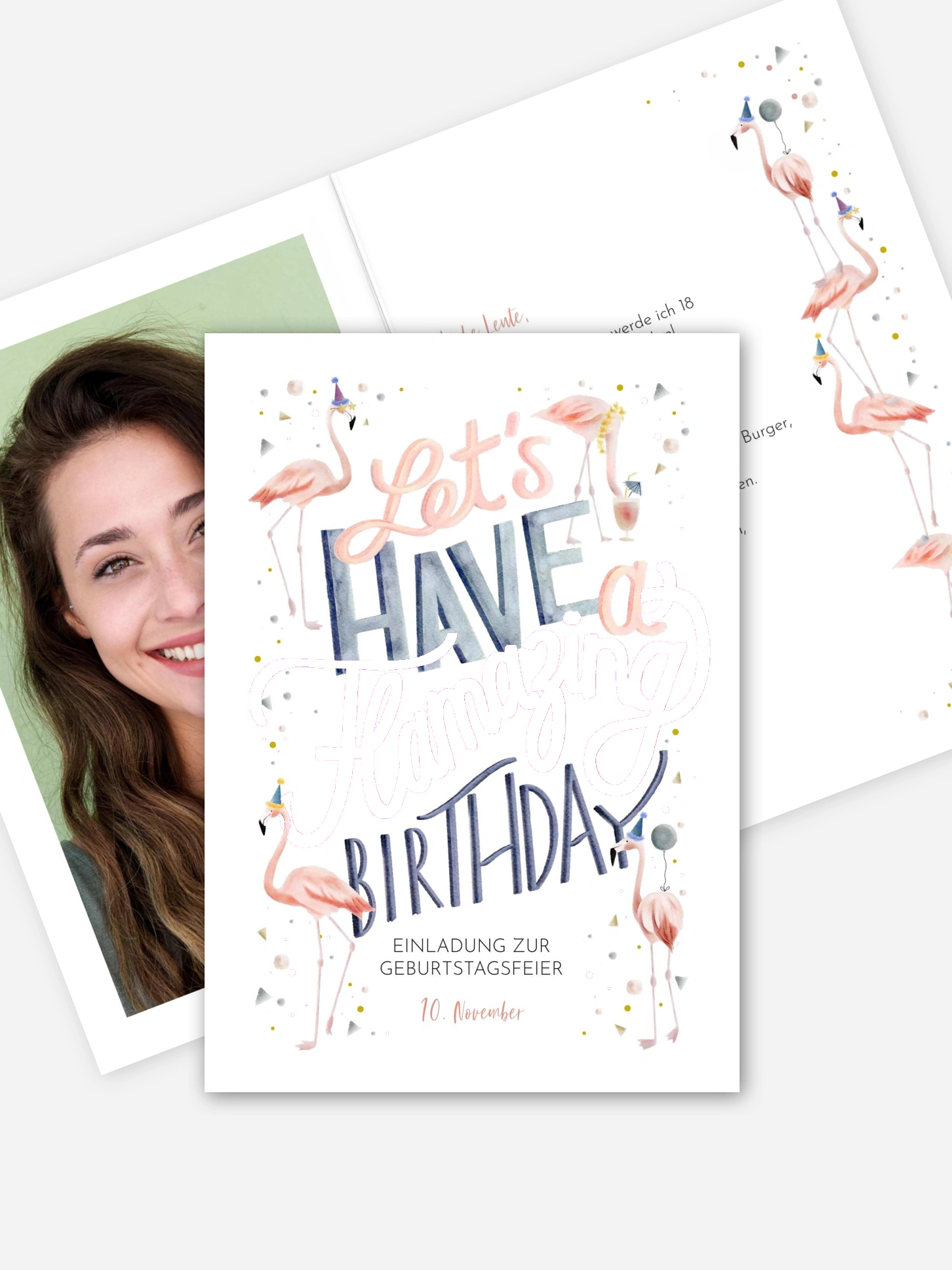 Einladung 18. Geburtstag Flamazing Party