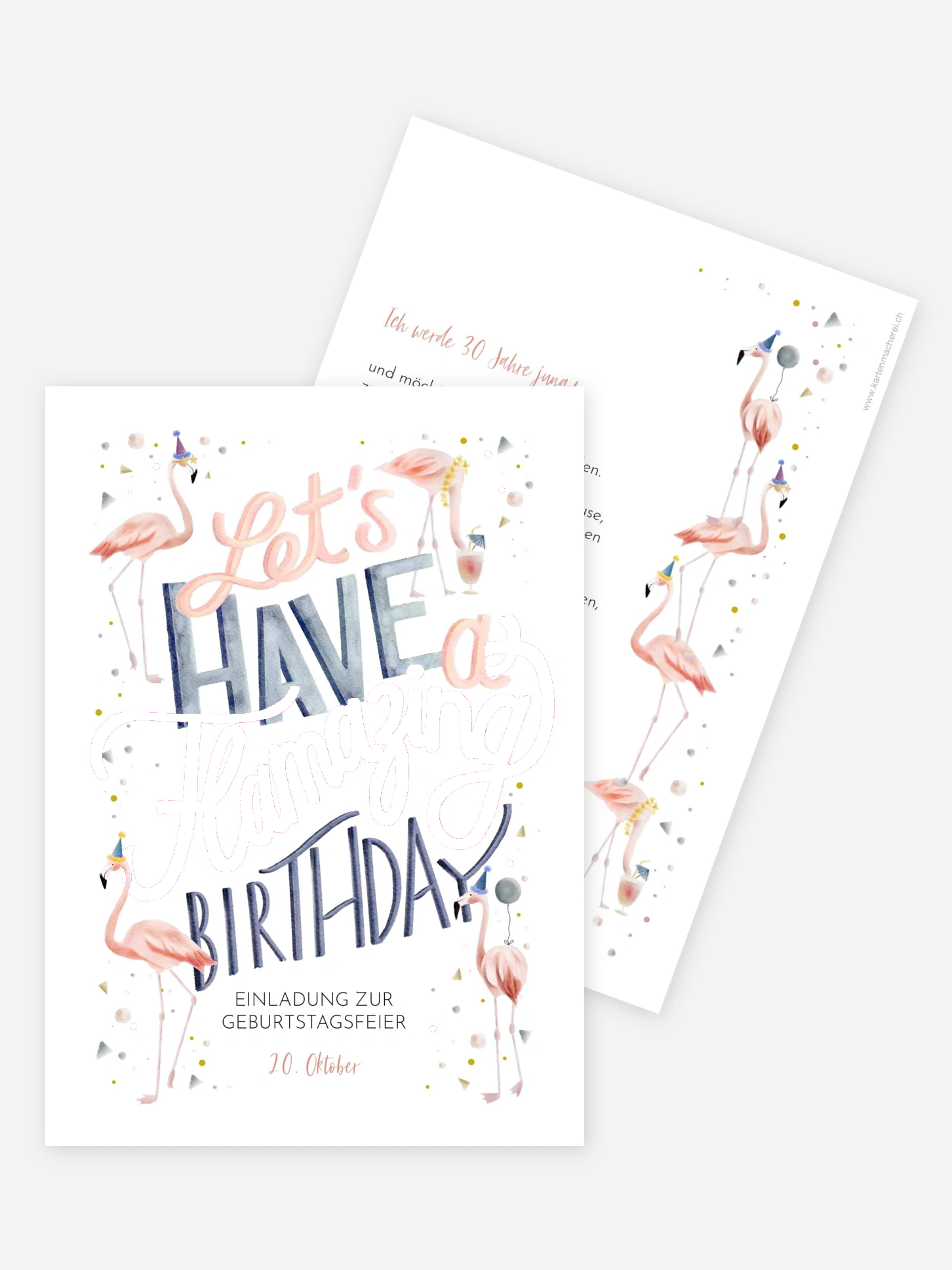 Einladung 30. Geburtstag Flamazing Party