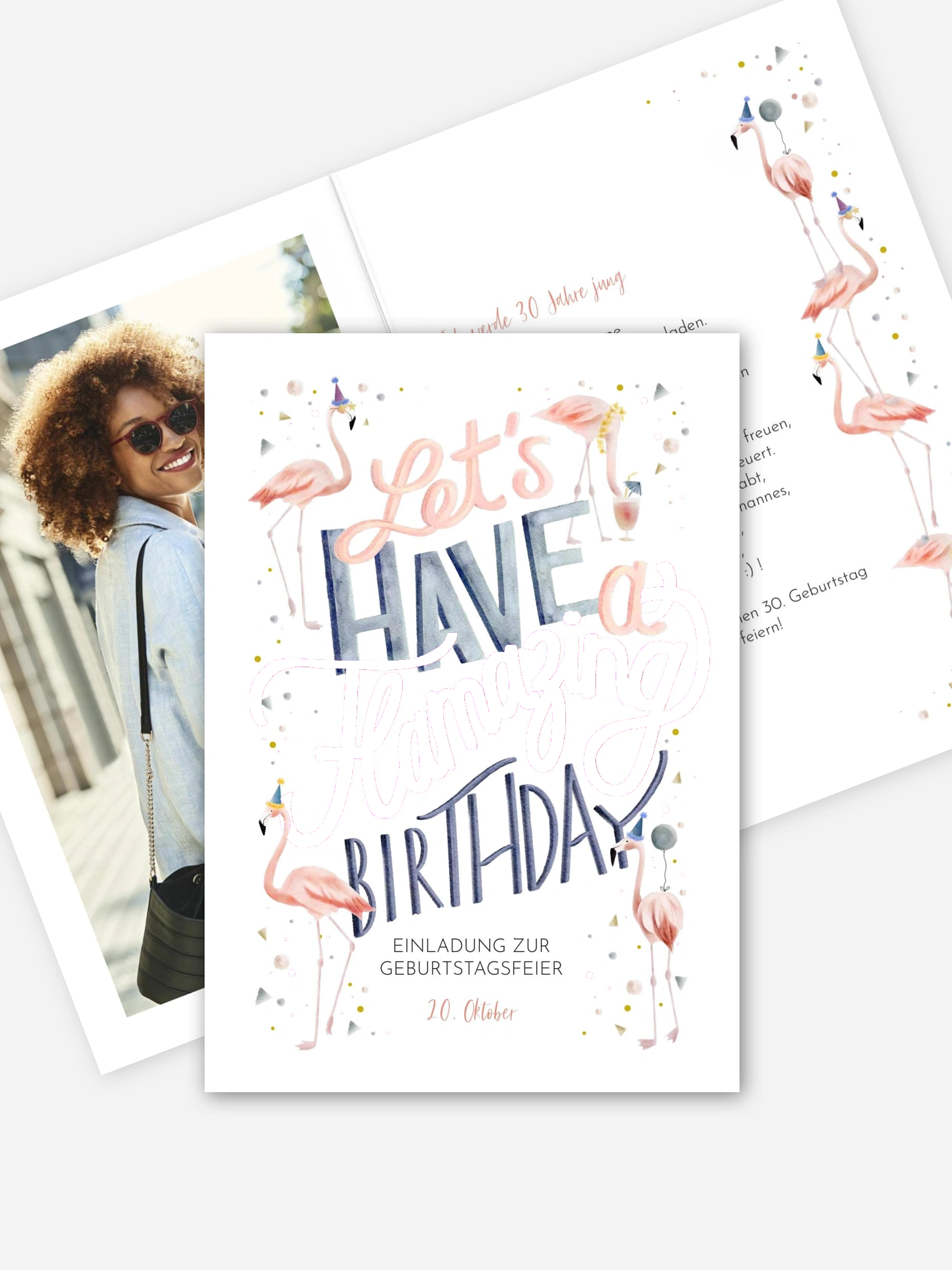 Einladung 30. Geburtstag Flamazing Party