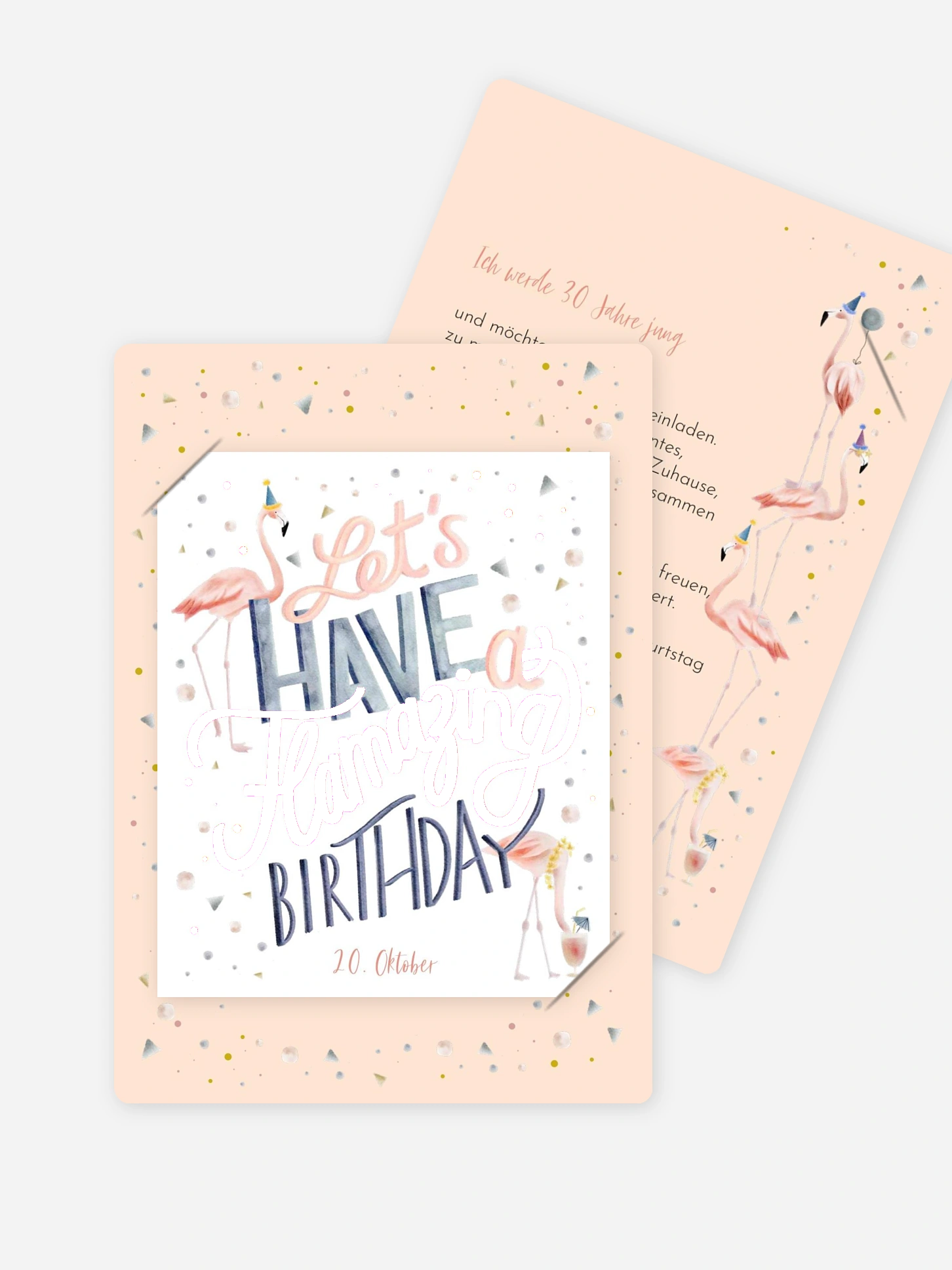 Einladung 30. Geburtstag Flamazing Party