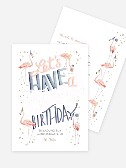 Einladung 30. Geburtstag Flamazing Party