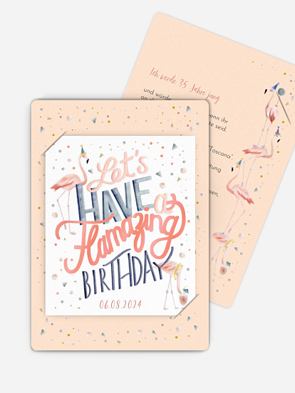 Geburtstagseinladung Flamazing Party