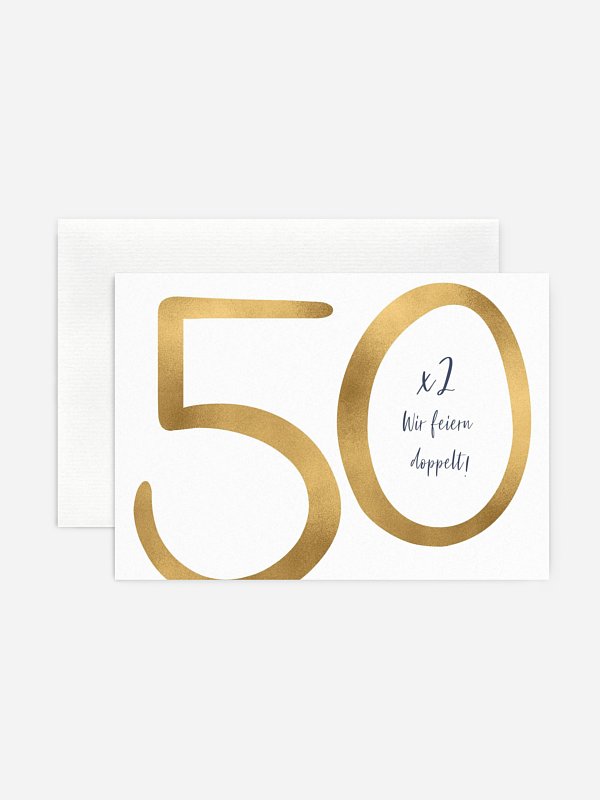 Einladung 50. Geburtstag "Gemeinsame Überraschung"