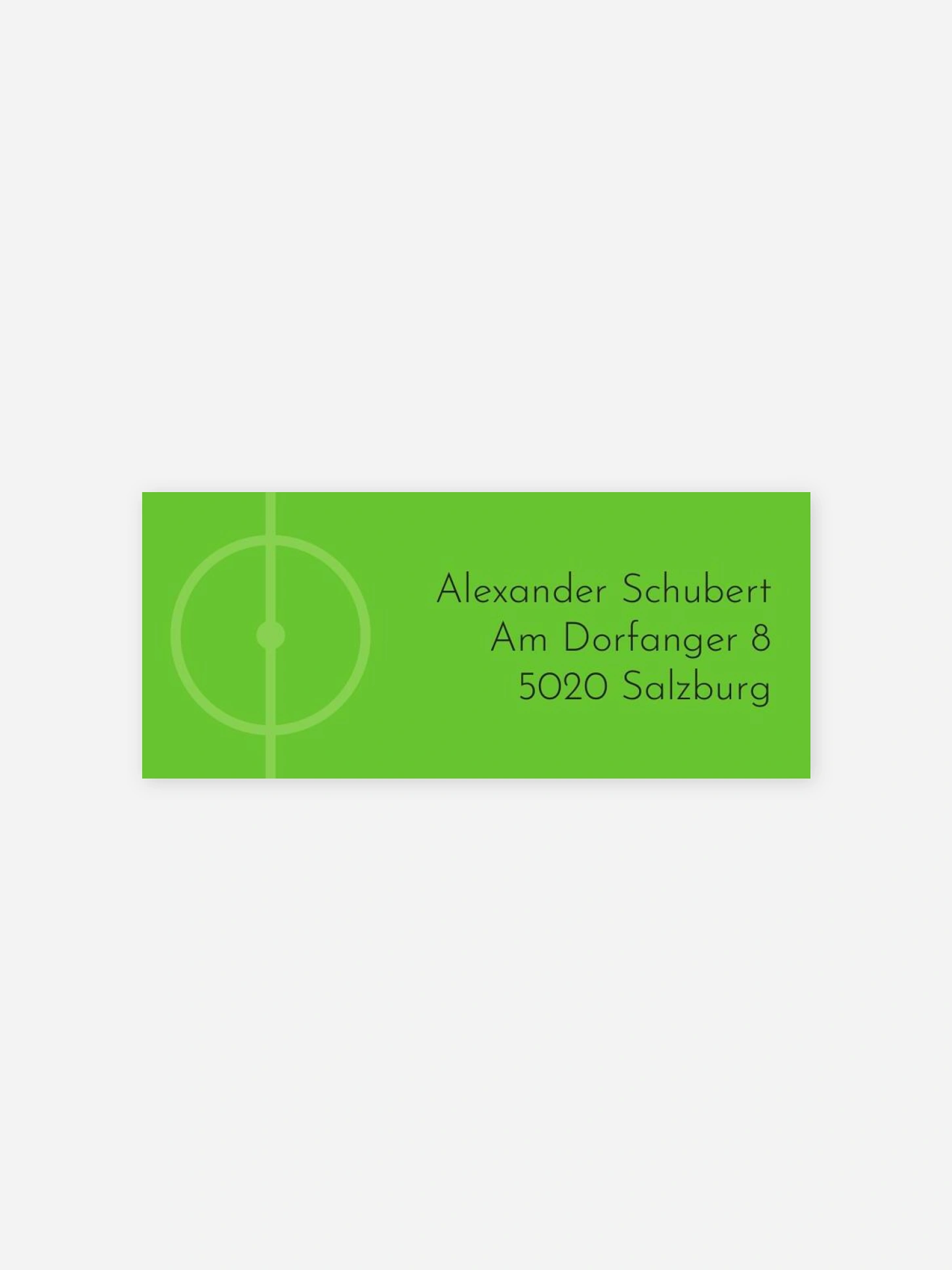 Absenderaufkleber Party Fußballticket