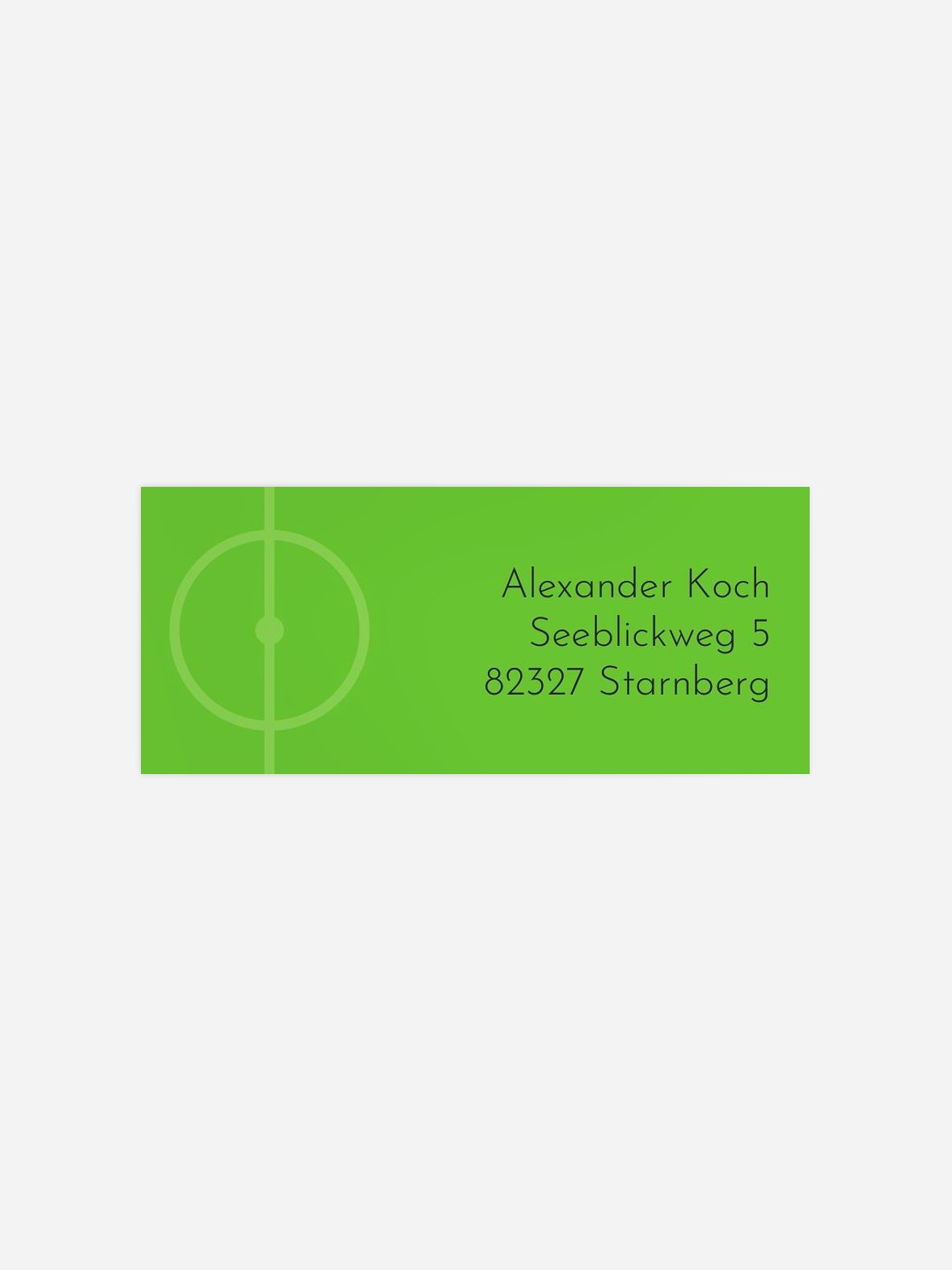 Absenderaufkleber Party Fußballticket