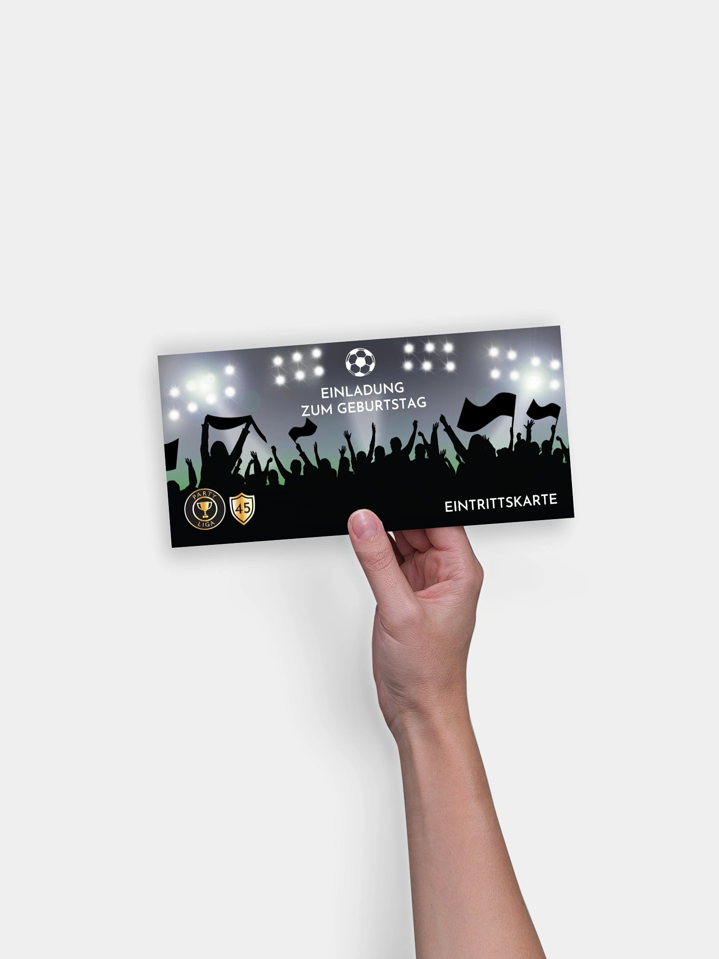 Geburtstagseinladung Fußballticket