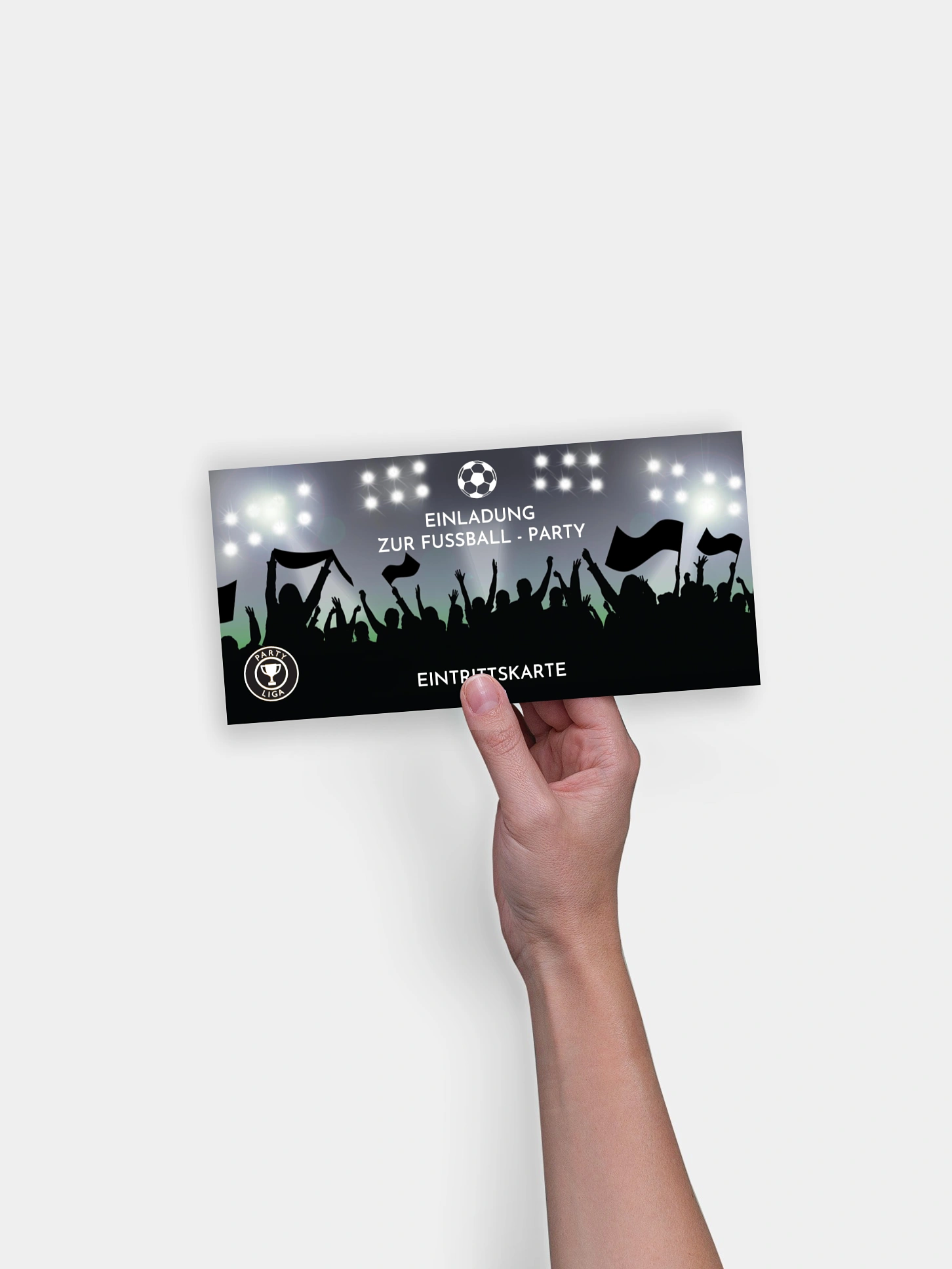 Partyeinladung Fußballticket