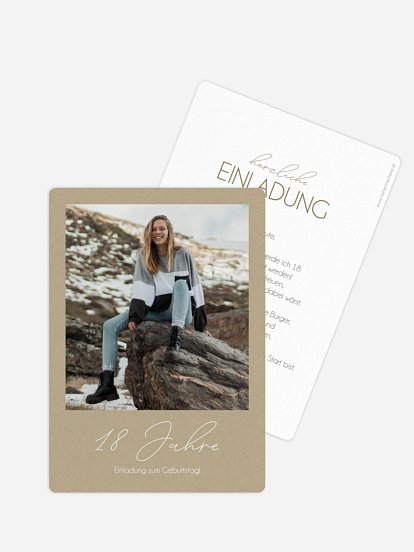 Einladung 18. Geburtstag Klarheit