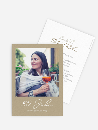 Einladung 30. Geburtstag Klarheit